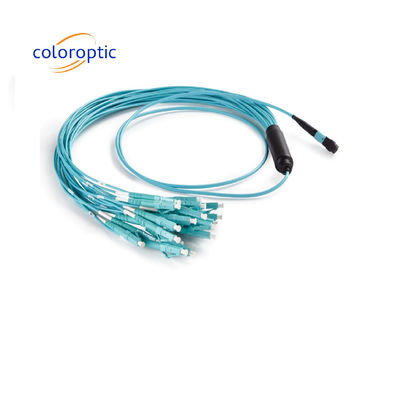 Optische vezel harnas MTP patch kabels Multimode voor zware omstandigheden