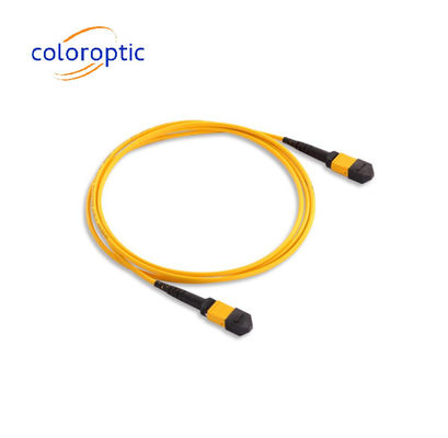 MTP / MPO gele glasvezel kabel voor 40G / 100G toepassingen