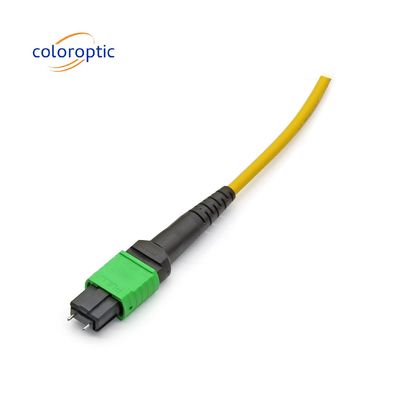 MTP APC vrouwelijke optische kabel 10/40G SM 3M PVC / LSZH kabel