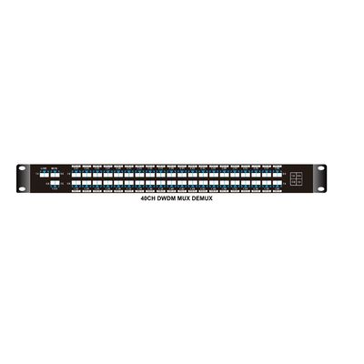 Dual Fiber WDM 40CH C21-C60 Passieve Dwdm Mux Demux Met 1310nm Port