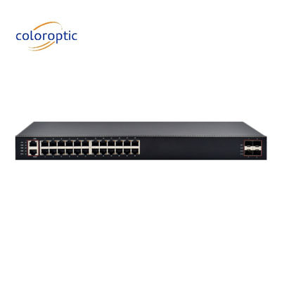 High Performance Layer 3 Core Network Switch met 24 poorten 4*10G SFP+ poorten