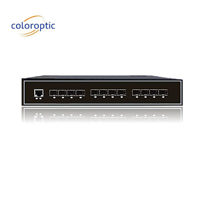 Industrial Intelligent Ethernet Switch met 8GE SFP 4 poorten 10GE SFP+ 1 console