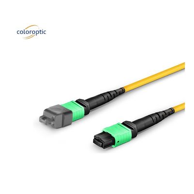 Single Mode MPO-optische kabel OM3-vezel met PVC-mantel