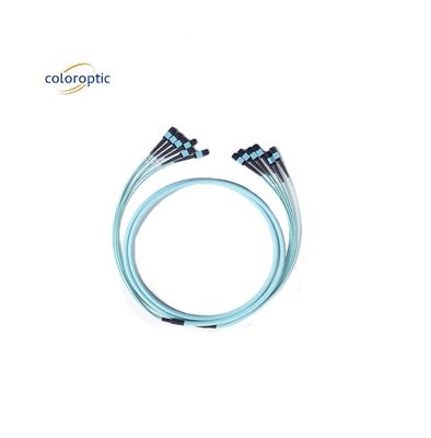 12 Core MPO Patch Cord Fiber Mode OM3 G652D Duurzaamheid meer dan 1000 keer