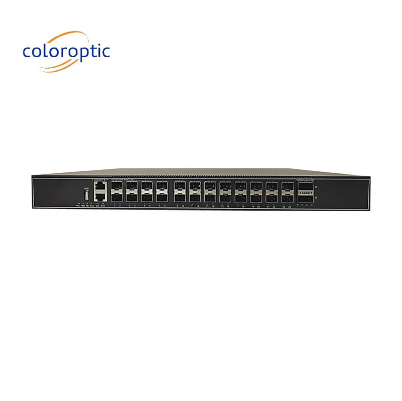 Layer 3 24 Port Gigabit Core Network Switch met 24*10GE 2*100GE poorten