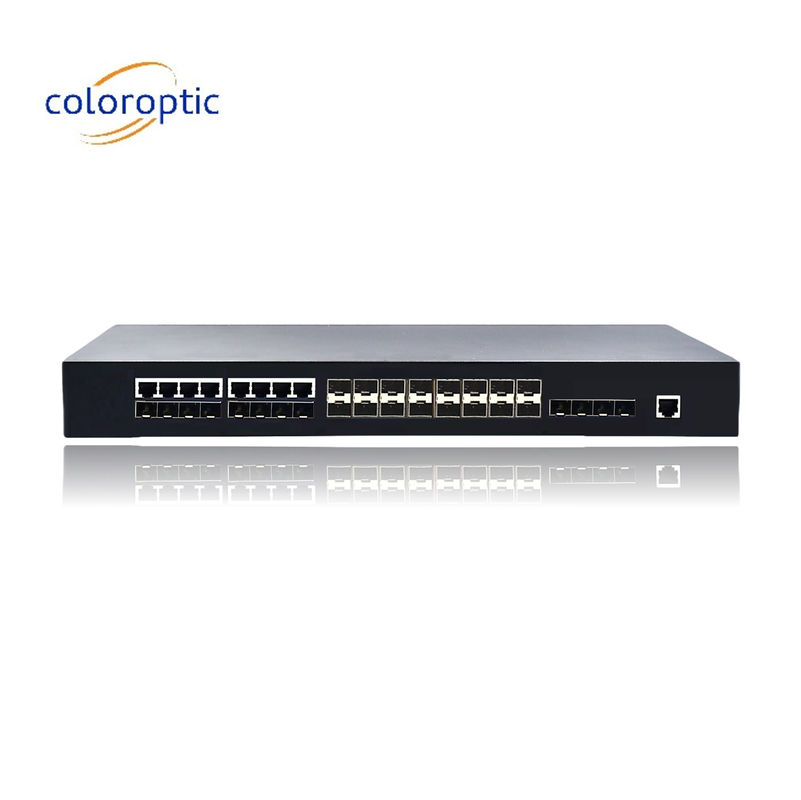 2 laag Poe-schakelaars met 16 SFP 8 COMBO 4 10GE-poorten ondersteunen draad snelheidsschakelen