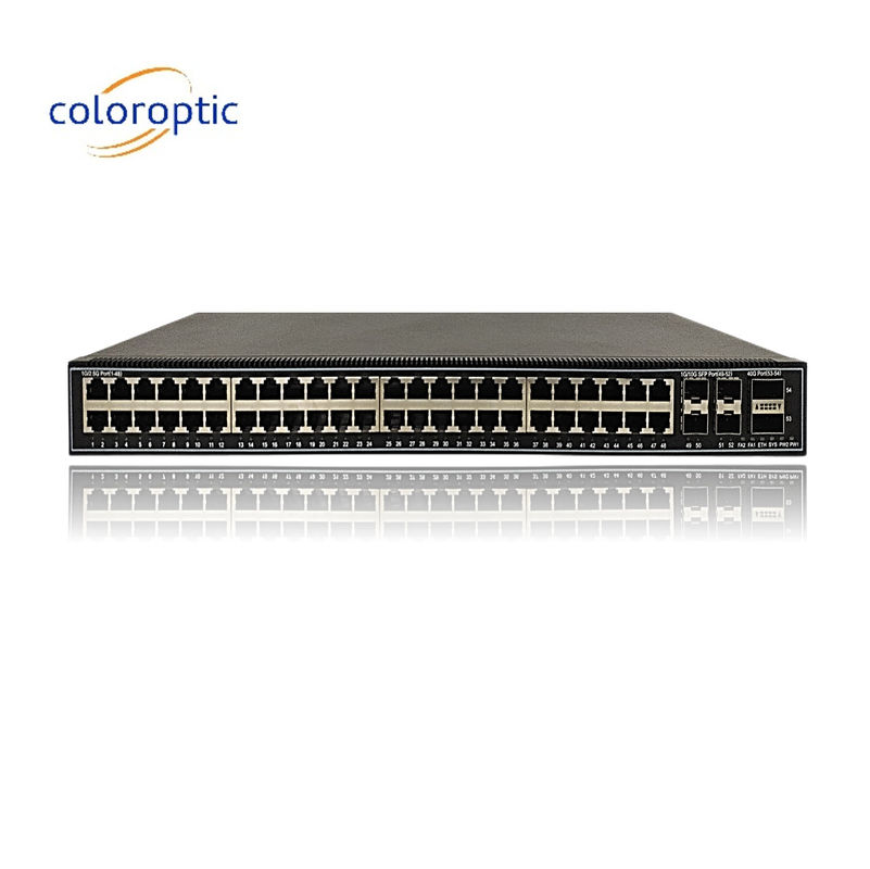 CE-laag 2 Enterprise Network Switch met 48*2.5GE, 4*10GE, 2*40GE-poorten