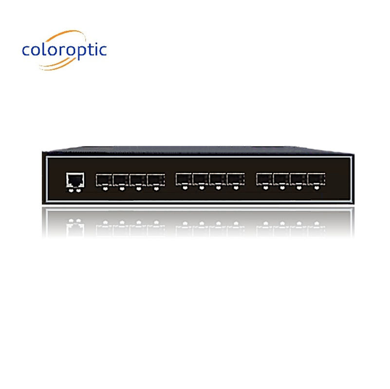 Industrial Intelligent Ethernet Switch met 8GE SFP 4 poorten 10GE SFP+ 1 console